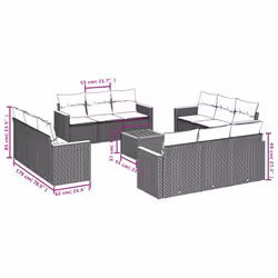 VidaXL 3258238 set mobili da esterno