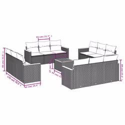 VidaXL 3258240 set mobili da esterno