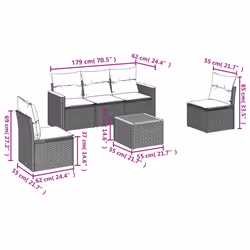 VidaXL 3258254 set mobili da esterno