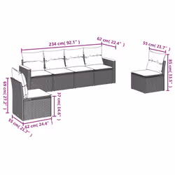 VidaXL 3258268 set mobili da esterno