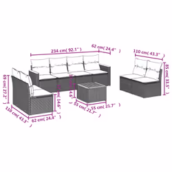 VidaXL 3258289 set mobili da esterno