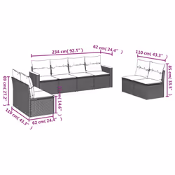 VidaXL 3258292 set mobili da esterno