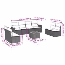 VidaXL 3258297 set mobili da esterno