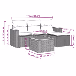 VidaXL 3258306 set mobili da esterno