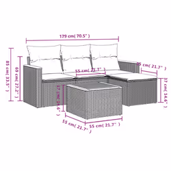 VidaXL 3258311 set mobili da esterno