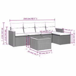 VidaXL 3258318 set mobili da esterno