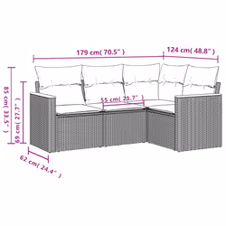 VidaXL 3258332 set mobili da esterno