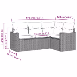 VidaXL 3258336 set mobili da esterno