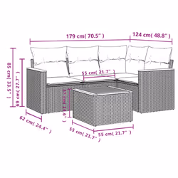 VidaXL 3258341 set mobili da esterno - Vista aggiuntiva 3