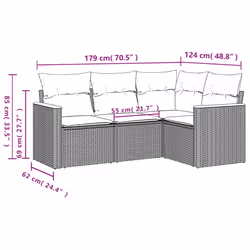VidaXL 3258342 set mobili da esterno - Vista aggiuntiva 3