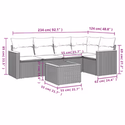 VidaXL 3258345 set mobili da esterno