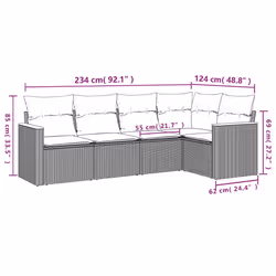 VidaXL 3258350 set mobili da esterno