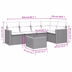 VidaXL 3258353 set mobili da esterno