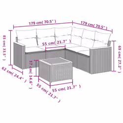 VidaXL 3258364 set mobili da esterno - Vista aggiuntiva 3