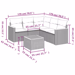 VidaXL 3258369 set mobili da esterno