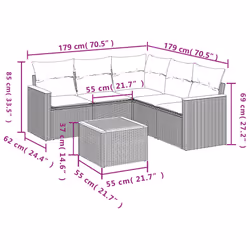 VidaXL 3258371 set mobili da esterno