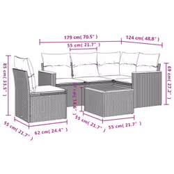 VidaXL 3258381 set mobili da esterno - Vista aggiuntiva 3