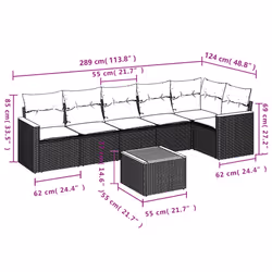 VidaXL 3258387 set mobili da esterno