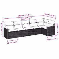 VidaXL 3258398 set mobili da esterno
