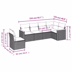 VidaXL 3258416 set mobili da esterno