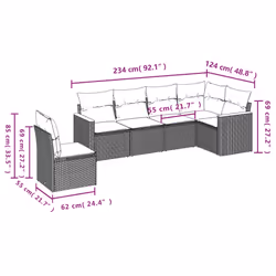 VidaXL 3258420 set mobili da esterno