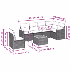 VidaXL 3258426 set mobili da esterno - Vista aggiuntiva 3