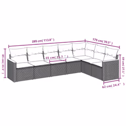 VidaXL 3258440 set mobili da esterno