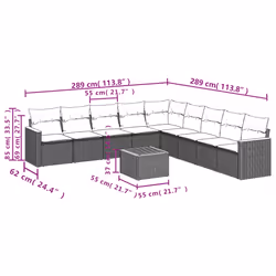 VidaXL 3258457 set mobili da esterno