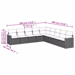 VidaXL 3258468 set mobili da esterno