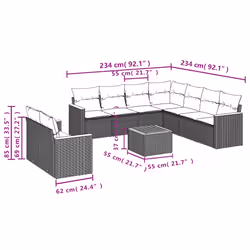 VidaXL 3258507 set mobili da esterno