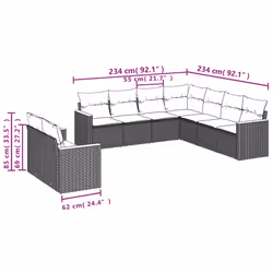VidaXL 3258509 set mobili da esterno