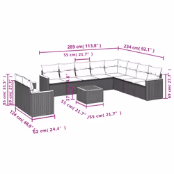 VidaXL 3258518 set mobili da esterno