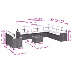 VidaXL 3258524 set mobili da esterno