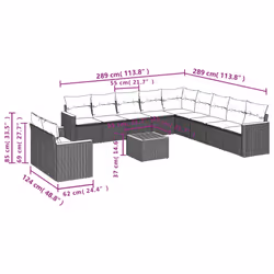 VidaXL 3258532 set mobili da esterno