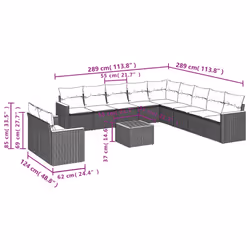 VidaXL 3258535 set mobili da esterno