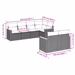 VidaXL 3258545 set mobili da esterno