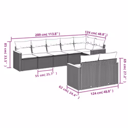 VidaXL 3258549 set mobili da esterno - Vista aggiuntiva 3