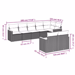 VidaXL 3258559 set mobili da esterno