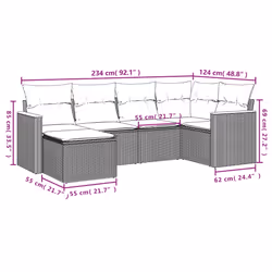 VidaXL 3258577 set mobili da esterno