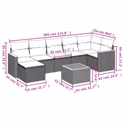 VidaXL 3258597 set mobili da esterno - Vista aggiuntiva 3