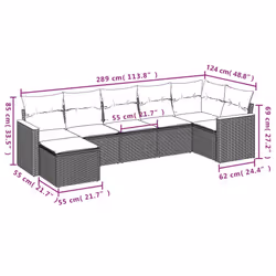 VidaXL 3258600 set mobili da esterno