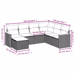 VidaXL 3258615 set mobili da esterno
