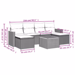VidaXL 3258621 set mobili da esterno