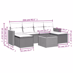 VidaXL 3258623 set mobili da esterno