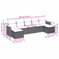 VidaXL 3258637 set mobili da esterno