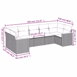 VidaXL 3258668 set mobili da esterno