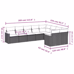 VidaXL 3258707 set mobili da esterno