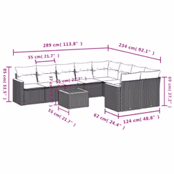 VidaXL 3258710 set mobili da esterno