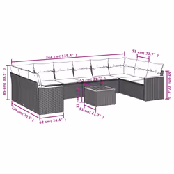 VidaXL 3258723 set mobili da esterno - Vista aggiuntiva 3