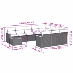 VidaXL 3258765 set mobili da esterno